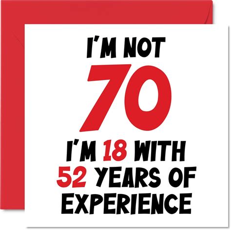 70th Funny Birthday Card Now Youre 70 C189 Uk