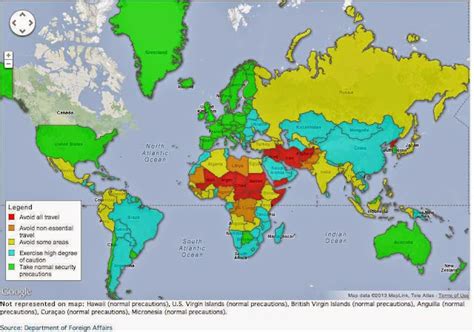 Maps Of The World S Most Dangerous Countries Maps