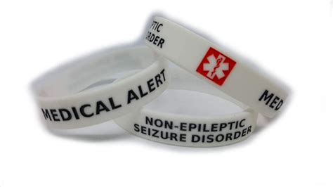 2x seizure disorder small non epileptic epilepsy wristband medical