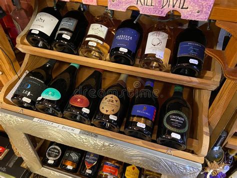 Italian Prosecco Bottles On Shelf In Wine Shop Editorial Stock Image