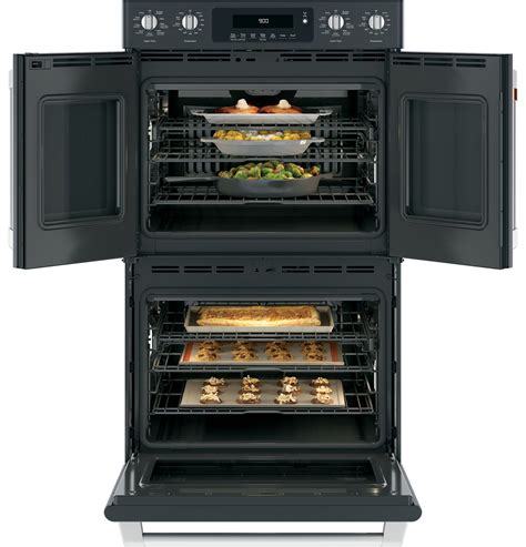 Cafe 30 Inch Smart Convection Double Wall Oven With French