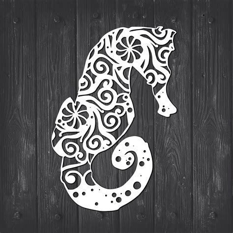 Download Seahorse Svg, Fish Svg, Mandala Svg