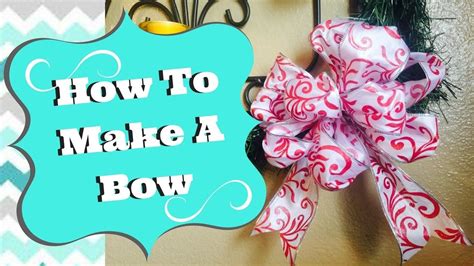 How To Make A Bow Using Ribbon Perfect For Ts T Baskets