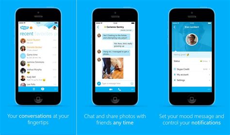 Skype For Iphone Gets Major Update For Ios 8 Adds Interactive