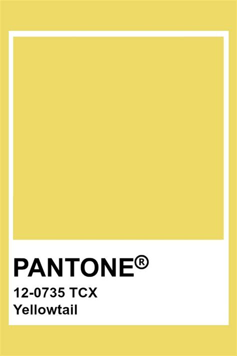 Pantone 12 0735 Tcx Yellowtail Pantone Color Yellow Pantone Colour