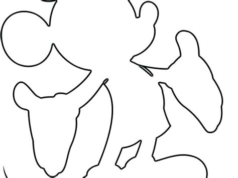 Mickey Mouse Outline Drawing Free Download On Clipartmag