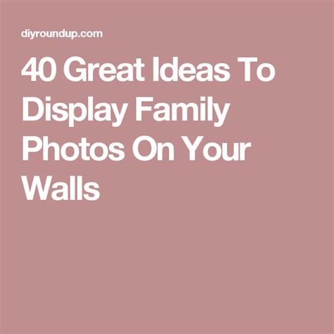 40 Great Ideas To Display Family Photos On Your Walls | Display family photos, Family photos, Photo