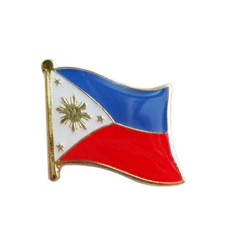 Philippines Country Flag Lapel Pin Badgeiron Plated Brasspaintsepoxy