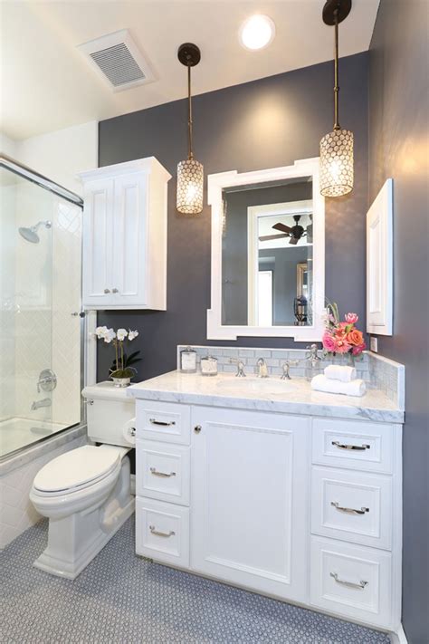 Choose the bathroom fixtures, like the toilet, the sink, and the shower or tub, as well as accessories like storage baskets, shelving, and a mirror. How To Make A Small Bathroom Look Bigger - Tips and Ideas