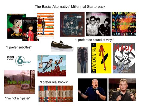 The Basic Alternative Millennial Starterpack Rstarterpacks
