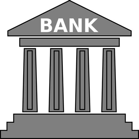 Bank Gray Clip Art At Vector Clip Art Online Royalty Free