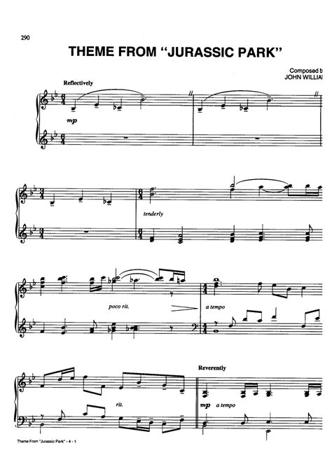 John Williams Theme From Jurassic Park Sheet Music My XXX Hot Girl