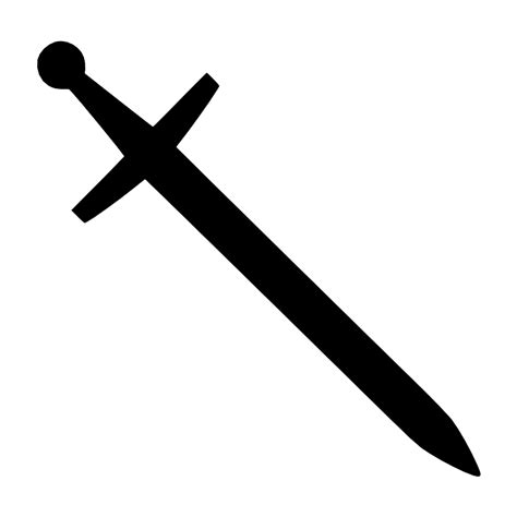 Medieval Sword Svg Vector By Diemen Design In The Libre Variety Filled