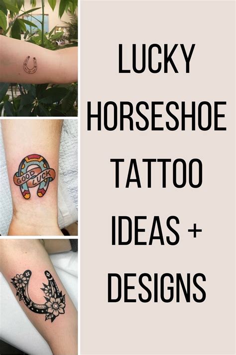 39 Lucky Horseshoe Tattoo Ideas Designs