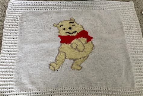 Winnie The Pooh Inspired Baby Blanket Knitting Pattern By Not Just Nana