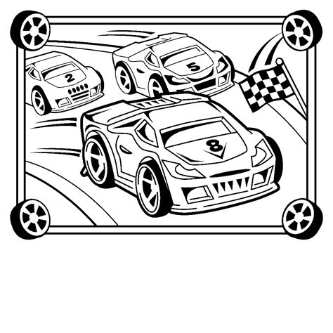 34 dessins de coloriage voiture de course à imprimer sur LaGuerche.com