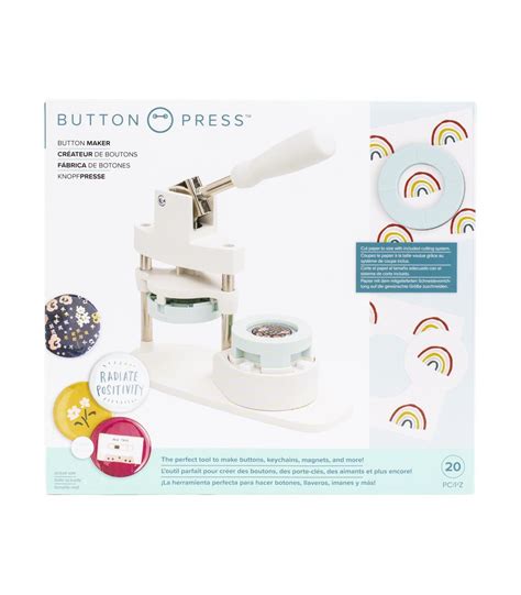 we r memory keepers button press kit de prensa de botones