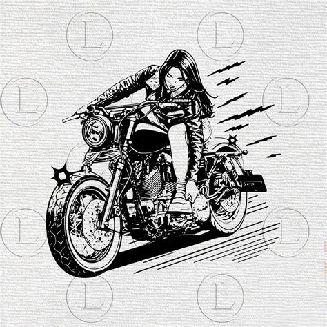 Woman On Motorcycle Svg 137 File For Free