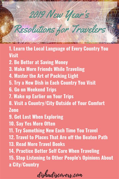 2019 New Year S Resolutions For Travelers Top Travel Destinations Holiday Travel Travel Advice