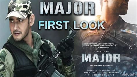 Adivi Sesh Major Movie First Look Poster Ll Major First Look Ll Adivi