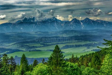 Landscape Of Tatra Mountains Range Stock Image Image Of Glupi