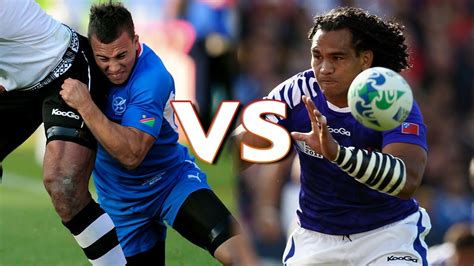 American samoa is a group of islands in the south pacific ocean that lie about halfway between hawaii and new zealand and about 100km east of the island country of samoa, which is part of the same archipelago, ethnicity and culture. Big Samoan tackle - Fa'asavalu v Namibia - YouTube
