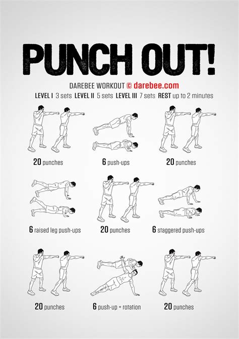 Punch Out Workout Boxer Workout Kickboxing Workout Boxing Workout