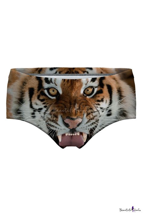 Sexy D Tiger Printed Women S Underwear Panty Beautifulhalo Com