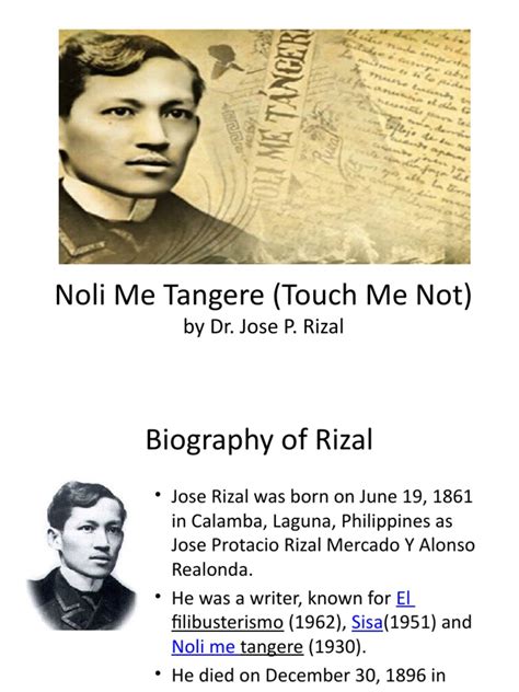 The Life And Works Of Jose Rizal As Shown Through His Most Famous Novel
