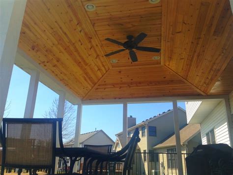 Covered Deck With Vaulted Ceiling