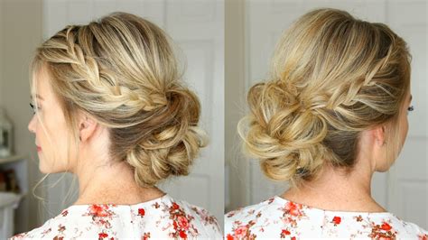 Lace Braid Homecoming Updo Missy Sue Youtube