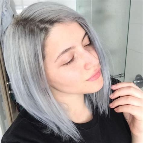 Let's discuss the grey hair trend shall we? Pin by Karsyn Livingston on Short Hairstyles | Hair ...