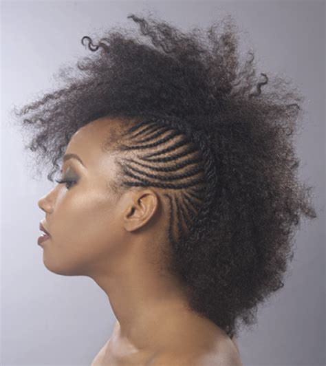 Braided mohawk is the unique hairstyle for black women who have short to medium hairstyles. Design Mohawk Hair: Black Natural Hair Mohawk Styles