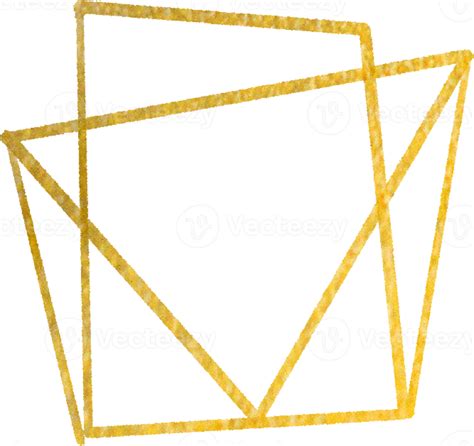 Gold Geometric Shape Frame 10870144 Png