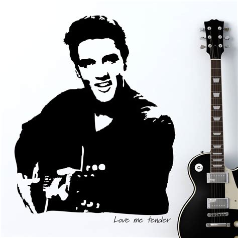 I might have lost my leg in the war / what war? elvis 'love me tender' wall sticker by the bright blue pig ...