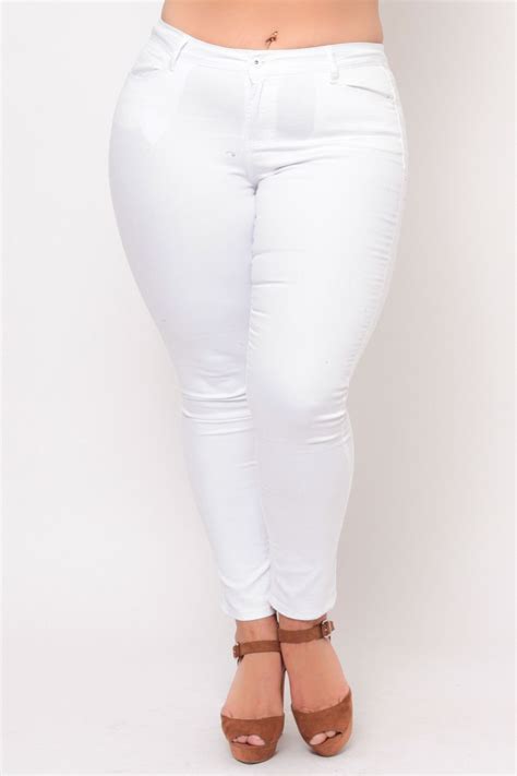 This Plus Size Stretch Skinny Jeans Features A Five Pocket Construction And A Zipper Women