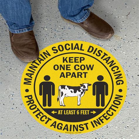 Buy Smartsign Maintain Social Distancing Floor Decal Keep At Least 6