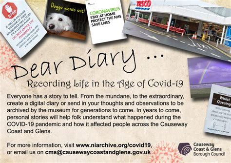 Dear Diary Recording Life In The Age Of Covid 19 Ni Community