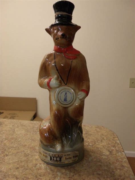 Collectible Decanter, Jim Beam Fox Decanter, 1974 Whiskey Bottle
