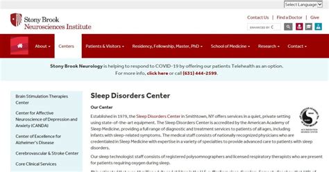 Stony Brook Sleep Disorders Center Scofa Find Sleep Medicine
