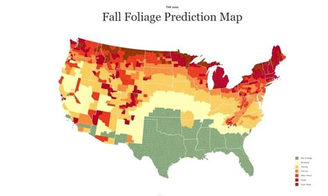 Interactive Fall Foliage Prediction Map When Will Your Area Peak