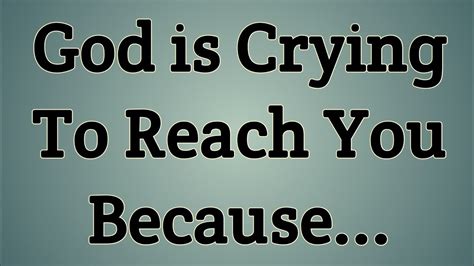 💌💐god Is Crying To Reach You Because God Blessings 🙏 Youtube