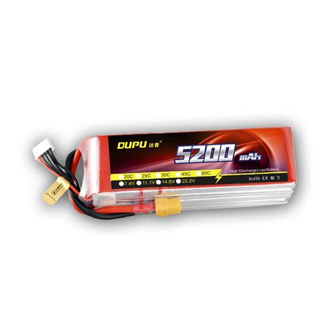 This greatly reduces the weight and still allows for a variety of. BATTERY LITHIUM POLYMER 11.1V 5200MAH 25C, XT60