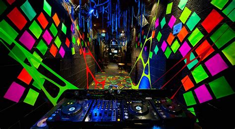 Simple Uv Club Decor Neon Party Themes Rave Party Ideas Blacklight Party
