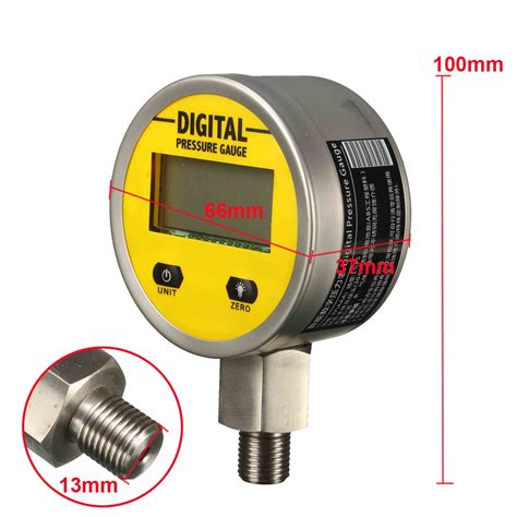 Digital Hydraulic Pressure Gauge 0 250bar 25mpa 3600psi Bsp14inch Base