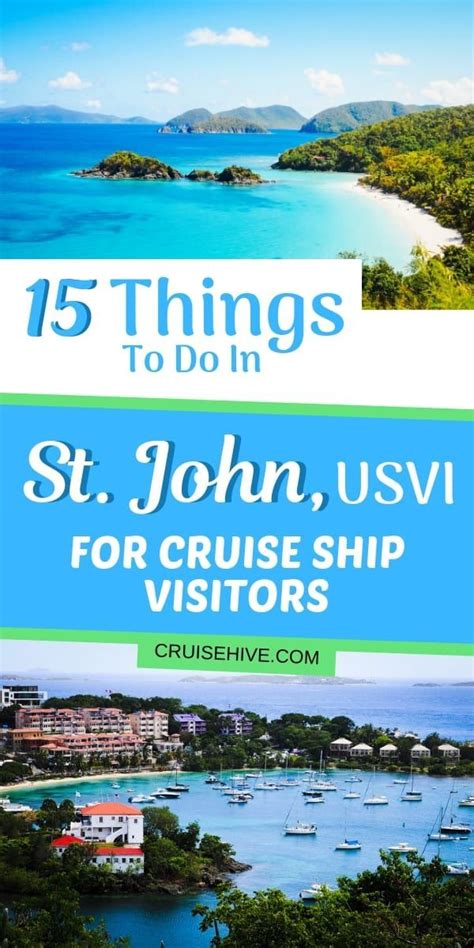 St John Usvi For Cruise Ship Visitors Is Featured In This Postcard