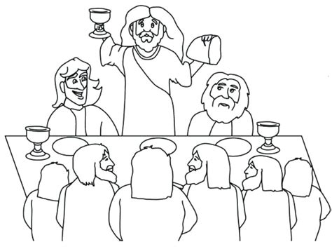 The Last Supper Jesus Coloring Pages Religionsskoj Pinterest Sketch
