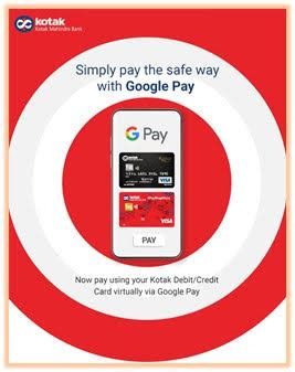A credit card is a payment card issued to users (cardholders) to enable the cardholder to pay a merchant for goods and services based on the cardholder's accrued debt (i.e., promise to the card issuer to pay them for the amounts plus the other agreed charges). Kotak Launches Debit & Credit Card Payments via Google Pay ...