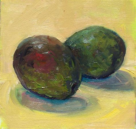 Art Every Day Avocadosstill Lifeoil On Canvas6x6price200