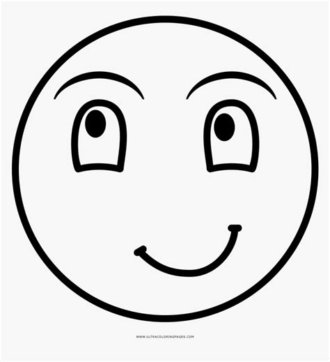 Laughing Face Coloring Page Smiley Hd Png Download Kindpng